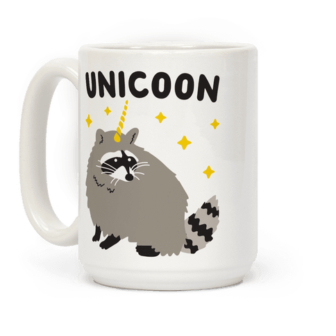 Unicoon Raccoon Unicorn Coffee Mug